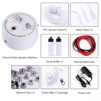 Conjunto de máquina Diamond Dermabrasion com acessórios