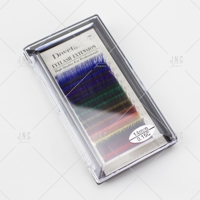 Estojo com extensões de pestanas coloridas Dovetin