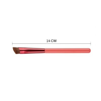 Pincel de maquilhagem laranja e vermelho de 14 CM