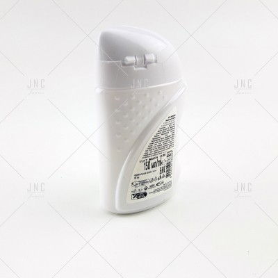 Frasco branco com tampa aplicadora e rótulo de texto