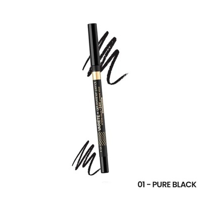Lápis de olhos preto mate VARIETE LASH PENCIL 24H