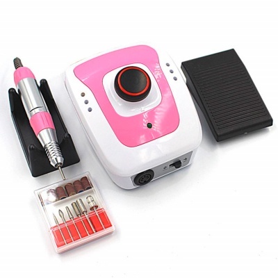Máquina elétrica para manicure e pedicure com acessórios