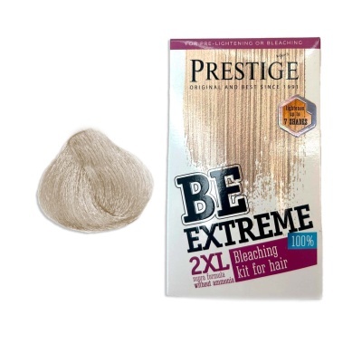 Kit de descoloração para cabelo Prestige BE EXTREME 2XL com mecha de cabelo loiro claro