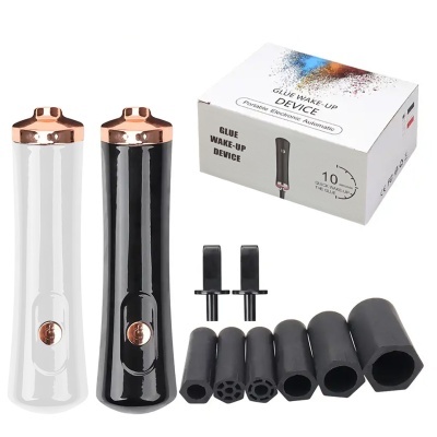 Dispositivos de colar pestanas com adaptadores e caixa de embalagem