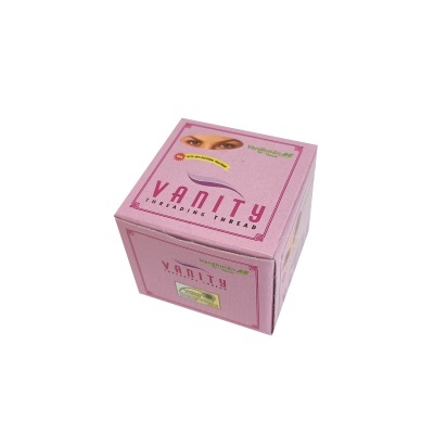 Caixa cor-de-rosa de produto Vanity Threading Thread com selo holográfico