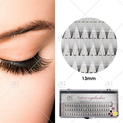 Olho com pestanas postiças e embalagem com pestanas fashion JNC de 13mm