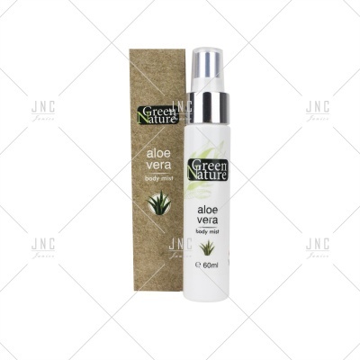 Frasco e embalagem de body mist aloe vera da Green Nature