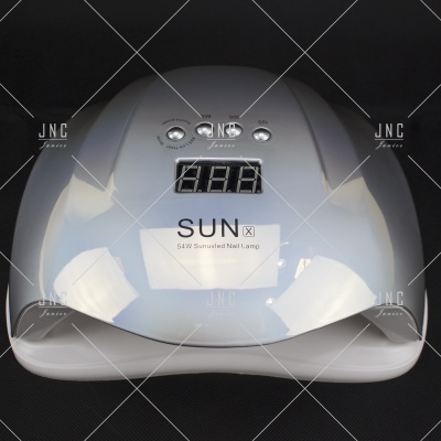 Lâmpada de unhas SUN X branca com visor digital e botões