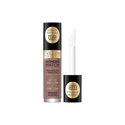 Bronzer líquido Eveline Cosmetics Wonder Match com aplicador