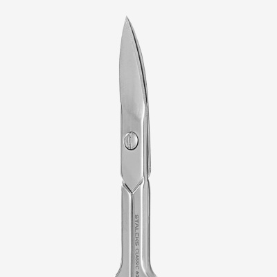 Tesoura pequena de precisão em aço inoxidável com gravação STALEKS CLASSIC 62