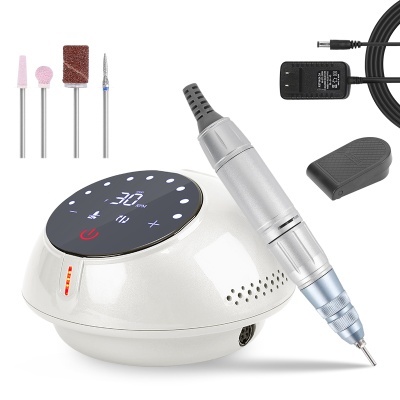 Equipamento de manicure elétrica com visor digital, brocas e acessórios