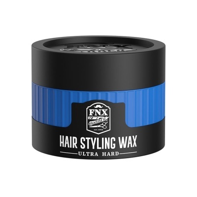 Pote preto e azul de cera para cabelo FNX Hair Styling Wax Ultra Hard