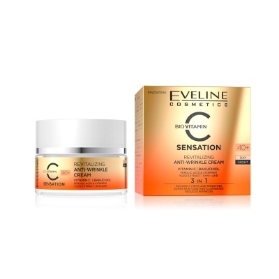 Creme anti-rugas Eveline Cosmetics Bio Vitamin C Sensation 40+