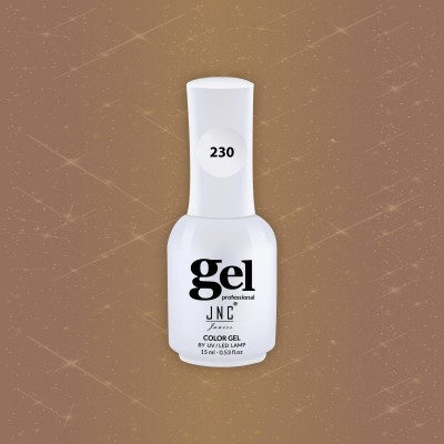Frasco branco de verniz gel para unhas JNC número 230