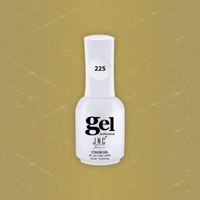 Frasco de gel para unhas branco com etiqueta 225