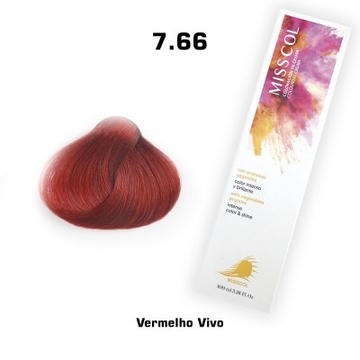 Tonalizante cabelo Misscol vermelho vivo