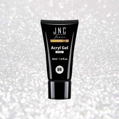 Gel acrílico JNC preto para unhas, embalagem 30 ml