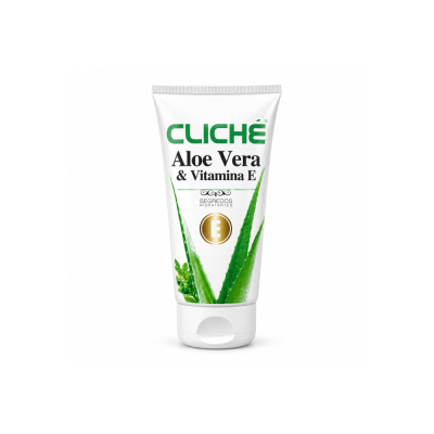 Frasco de creme branco com folha de aloe vera no rótulo