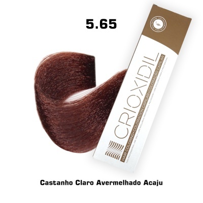 Amostra castanho claro avermelhado acaju com embalagem CROIXDIL