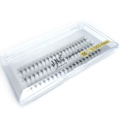Caixa transparente com pestanas postiço JNC False Eyelashes 10D 0.10CC-10mm