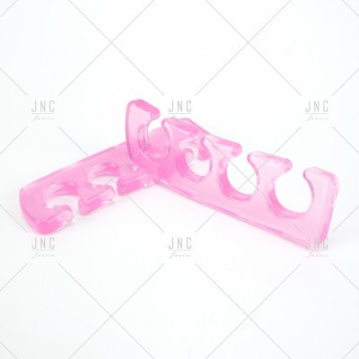 Separadores de dedos para pedicure em plástico rosa