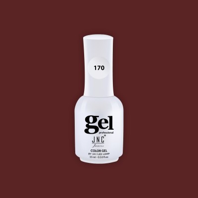 Frasco branco de verniz gel profissional para unhas JNC número 170