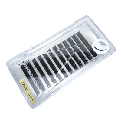 EmbalaGem de pestanas postiços sintéticos pretos em várias fileiras