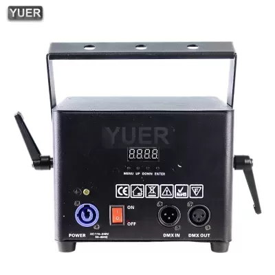 Equipamento eletrónico preto com conexões e display digital da marca YUER