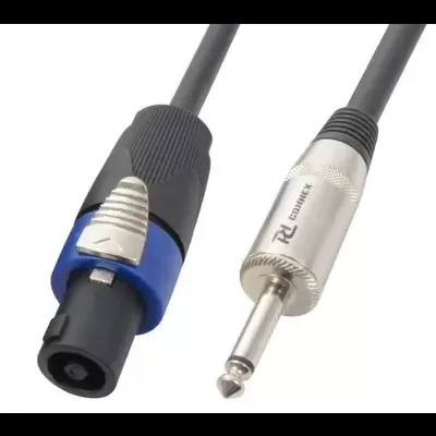 Cabo de áudio com conector Speakon e conector jack