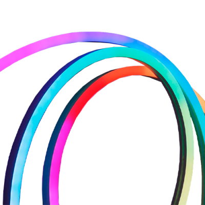 Quatro cabos coloridos com gradientes em fundo branco