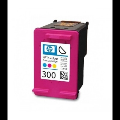 Cartucho de tinta HP tri-colour 300 rosa e preto