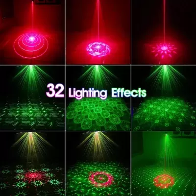Padrões de luzes LED coloridas com texto 32 Lighting Effects