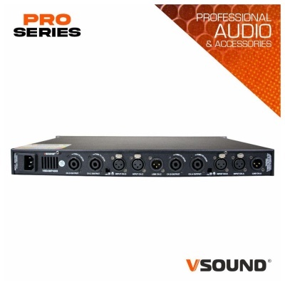 Interface de áudio profissional VSOUND PRO SERIES com várias entradas e saídas