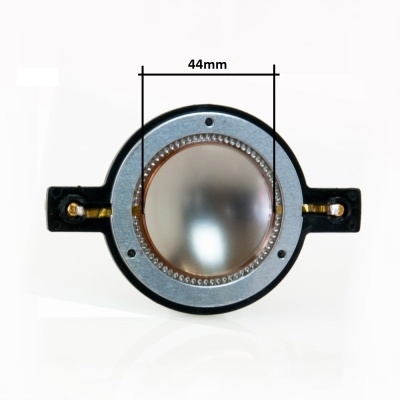 Reparo para driver de speaker de 44mm com membrana prateada e estrutura preta