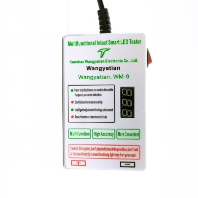 Testador multifuncional inteligente de LED branco com display digital