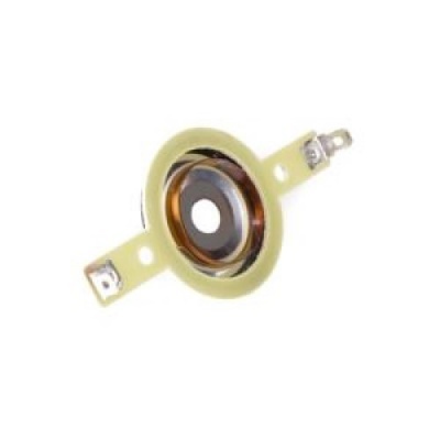 peça eletrónica redonda com bobina de cobre e abas metálicas