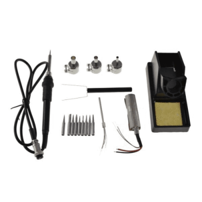 acessórios para estação de soldadura com ferro de soldar, suporte e ponteiras