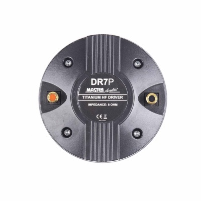 Driver de áudio Master Audio DR7P preto com terminais vermelho e preto