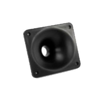 Tweeter para colunas de som preto quadrado com buraco circular central