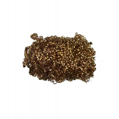 Esponja metálica dourada para limpeza