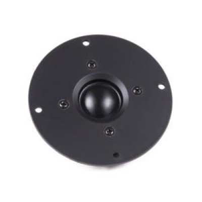 Tweeter redondo preto com parafusos