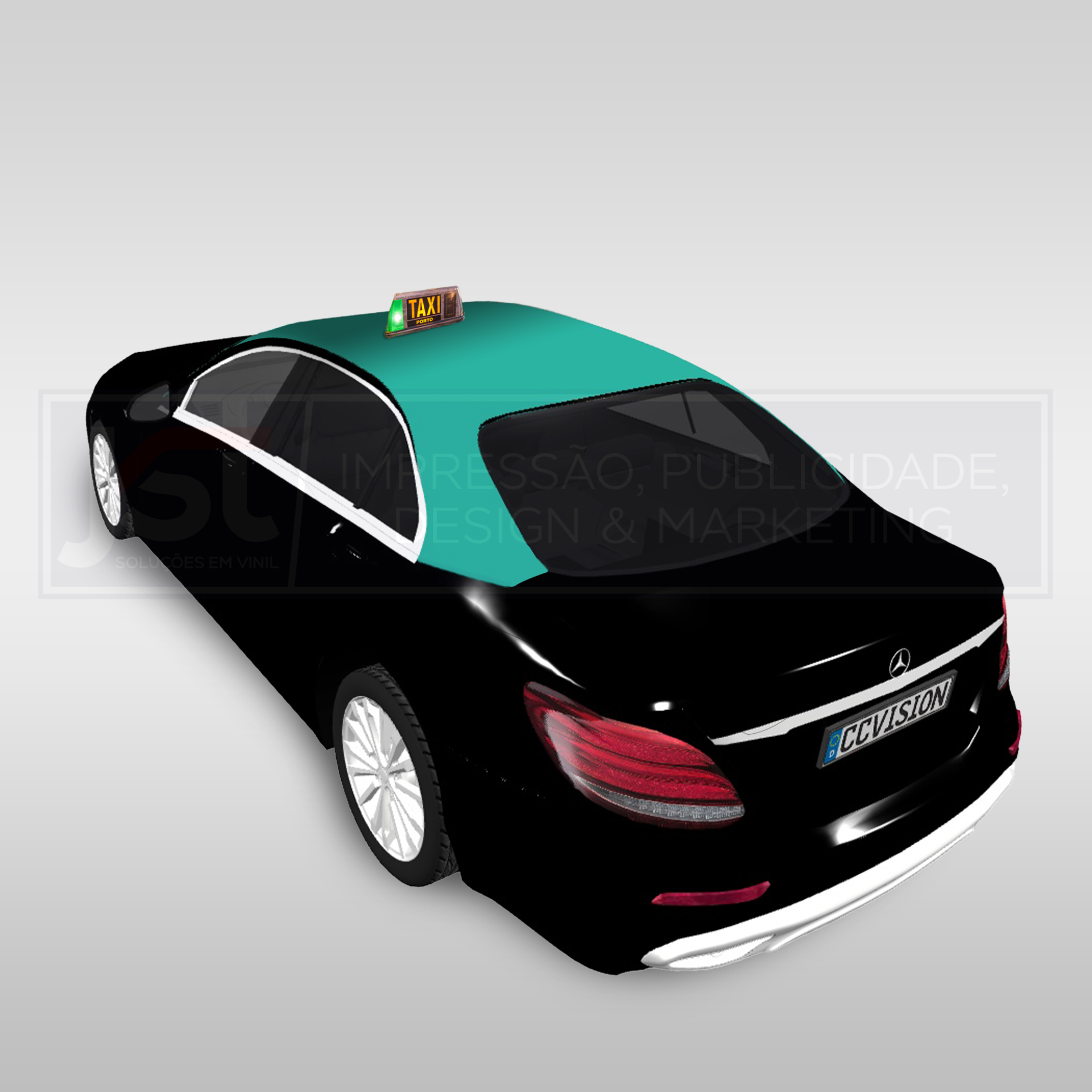 Decoração Tejadilho Táxi