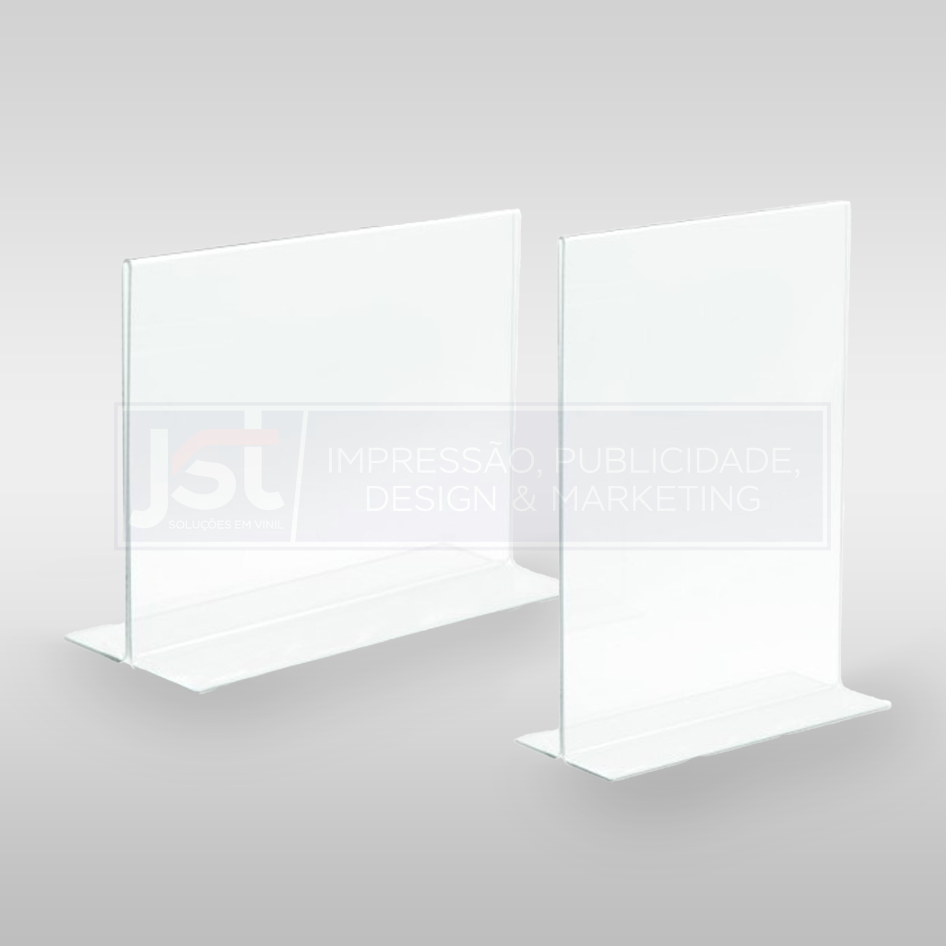 Porta Menu Acrílico em T