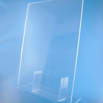 Porta Menu A4 em L com Porta Cartões