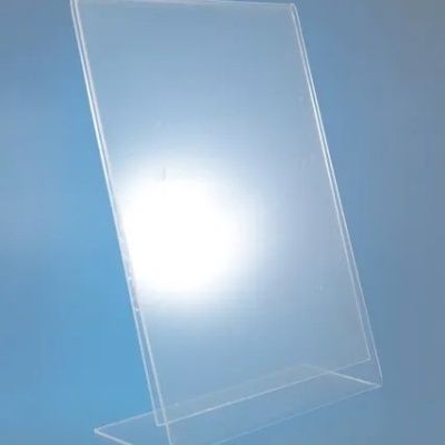 Porta Menu Acrílico em L