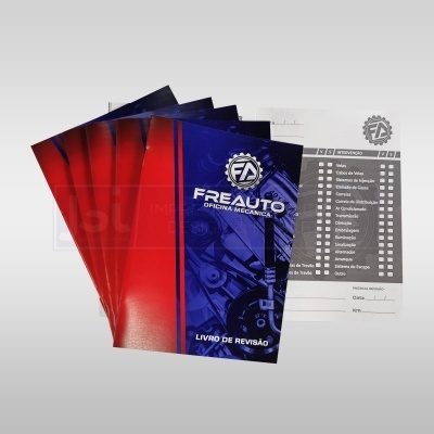 Livros de revisão automóvel FREAUTO e formulário de revisão