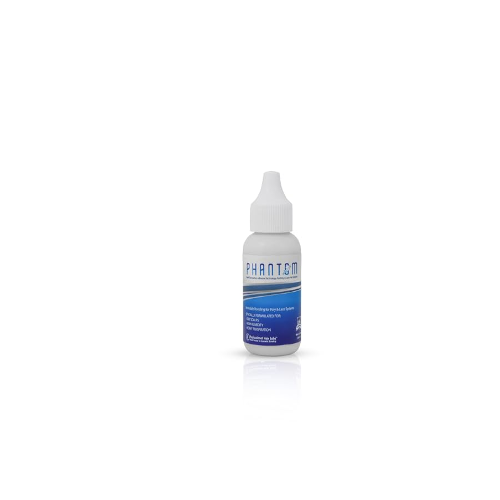 Phantom - Cola para Prótese Capilar (original) resistente à Água e ao Suor - 1.3oz (38ml) Frasco branco com rótulo azul e tampa branca