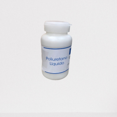 Frasco branco de poliuretano líquido
