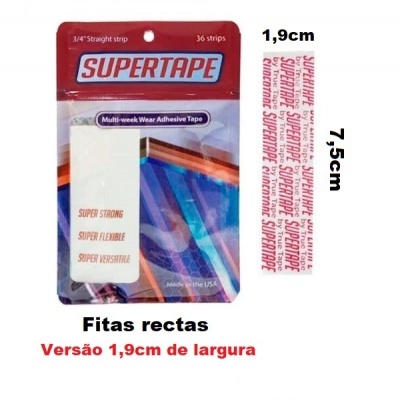 Embalagem de fita adesiva SUPER TAPE, 36 tiras, 1,9 cm de largura