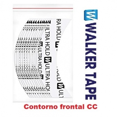 Fita adesiva transparente Walker Tape Ultra Hold embalada com texto e selo